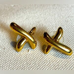 FM Franklin Mint 1988 Dove earrings 1” marked Fm1988 vintage earrings Paloma